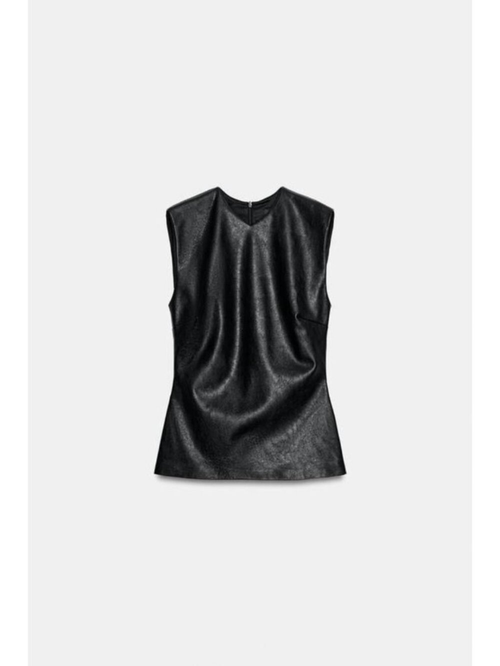 ZARA FAUX LEATHER TOP 7704/244/800